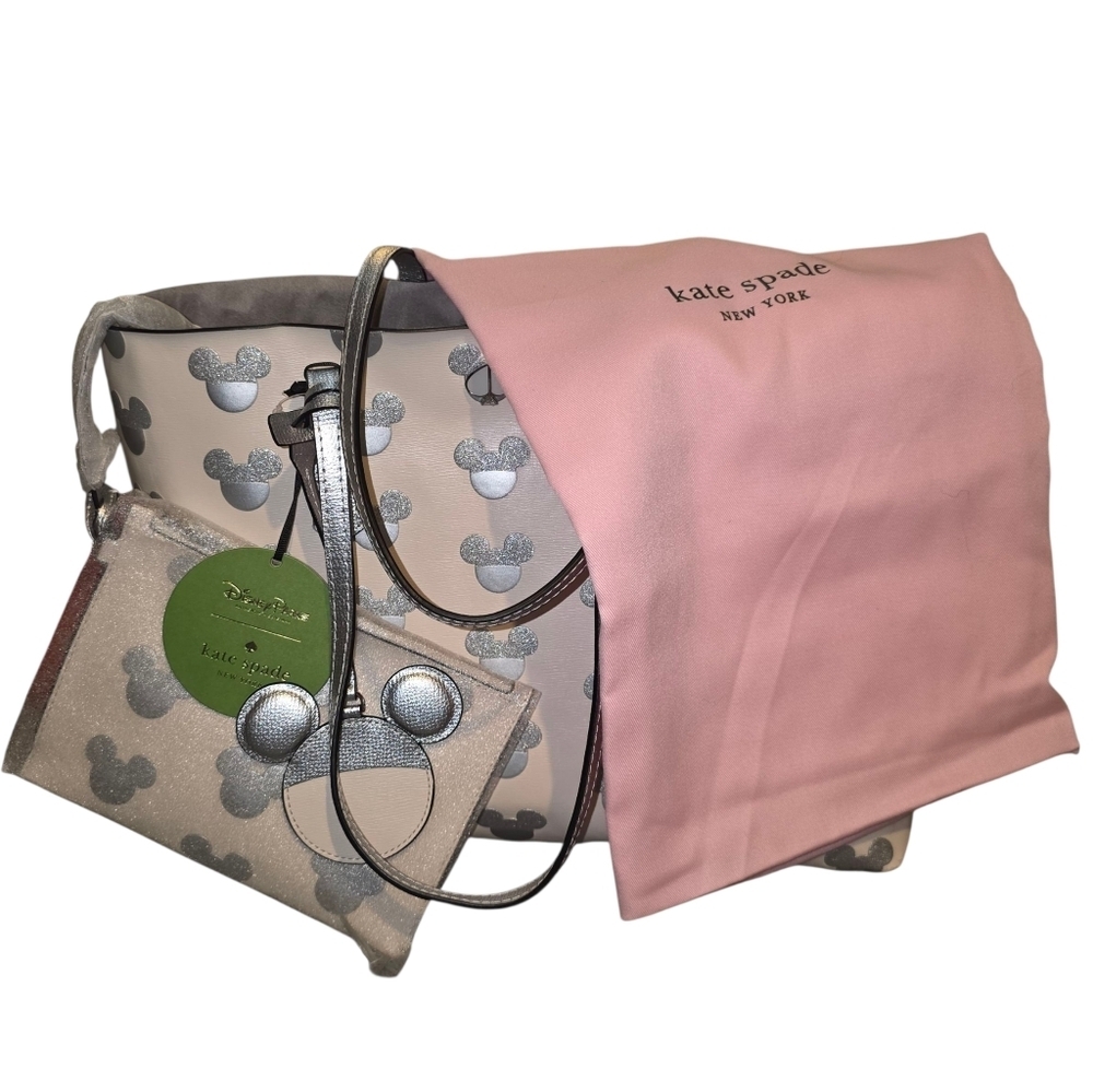 Kate Spade x Disney Parks RARE & COLLECTIBLE! Mickey Icon Tote Set